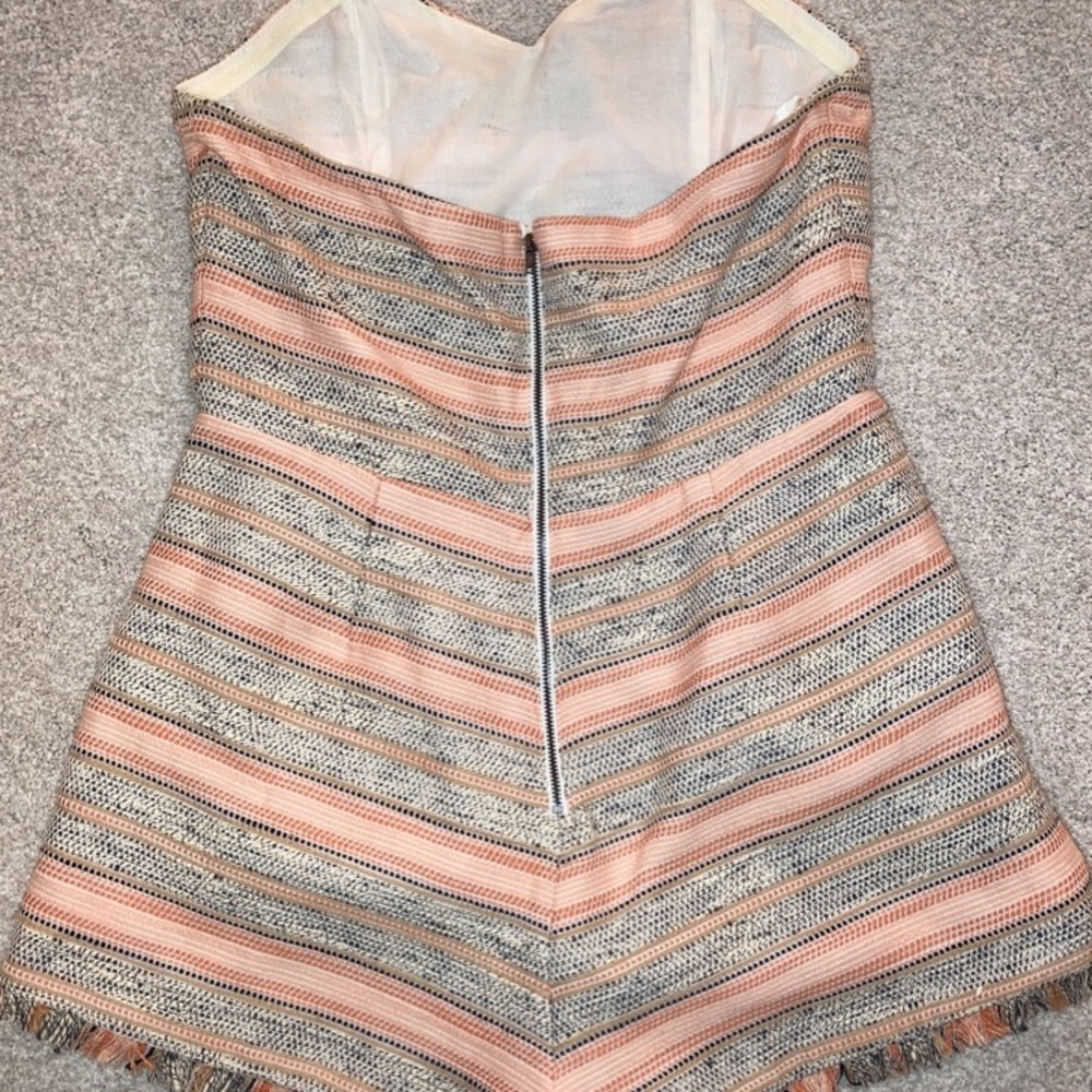 Strapless romper